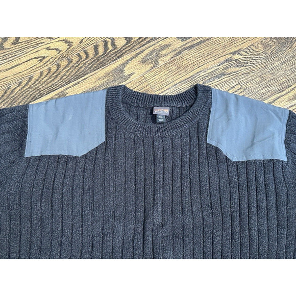 Patagonia Mens 2X Gray Fog Cutter Hemp Knit Sweater Shoulder Patches NWOT - Picture 3 of 8